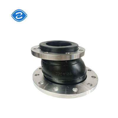 Tubo de encanamento de esfera única de borracha de expansão de articulação flexível de acoplamento de flange Epdm Redutor excêntrico