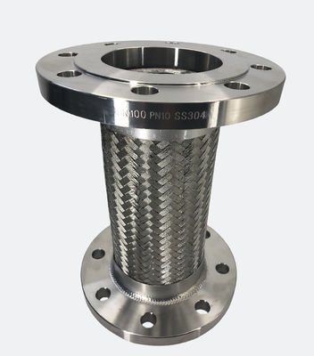 SS 304 Tubos de jardim de metal de aço inoxidável Flange de água corrugada Tanque de ar condicionado Tubos de metal trançados