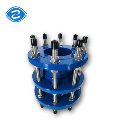 Acero carbono desmontagem conjunto em tubulação Epoxi revestido azul válvula borboleta duas extremidades de flange