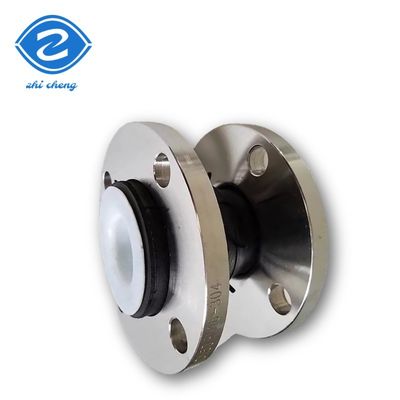 Código de cabeça redonda Ss304 Conexão de flange Tubulação química Epdm Ptfe Junção de expansão de borracha revestida