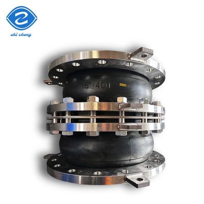 Tubos de acoplamento de conectores flexíveis Ss304 ou aço carbono ANSI 150LBS Flange Bellows Junção de expansão de borracha personalizada