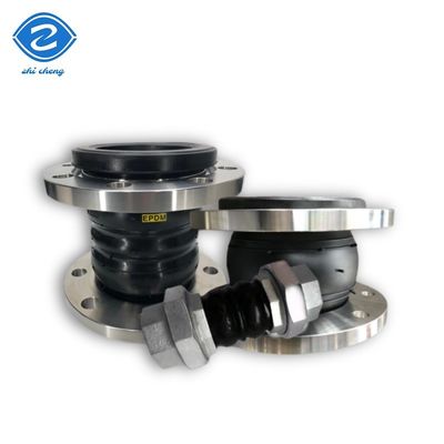 Junta de expansão flexível de borracha com flange de esfera única de aço carbono ANSI, conector de junta de expansão Epdm Nbr, fole flexível, junta de expansão