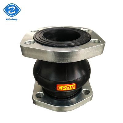 Junta de Expansão de Borracha com Flange de Diamante Conexões de Tubulação Compensador DN450 DN100 Conector de Esfera Epdm Flange Único Esfera Fole
