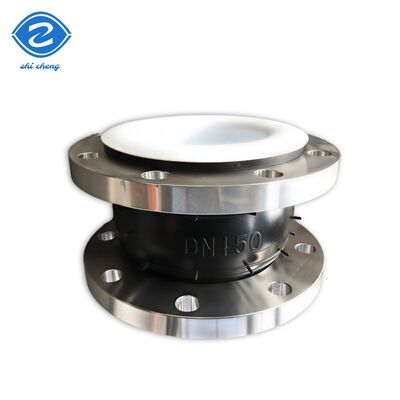 Desenvolvido para baixa manutenção e absorção de movimento em válvula de bomba Pipin, entrada e saída, acoplamento flexível PTFE revestido com aço inoxidável 304