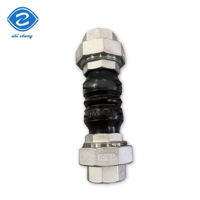 Junta de expansão de borracha com fivela de arame industrial, conector flexível com aço inoxidável 304 e borracha EPDM para tubos DN15 DN200